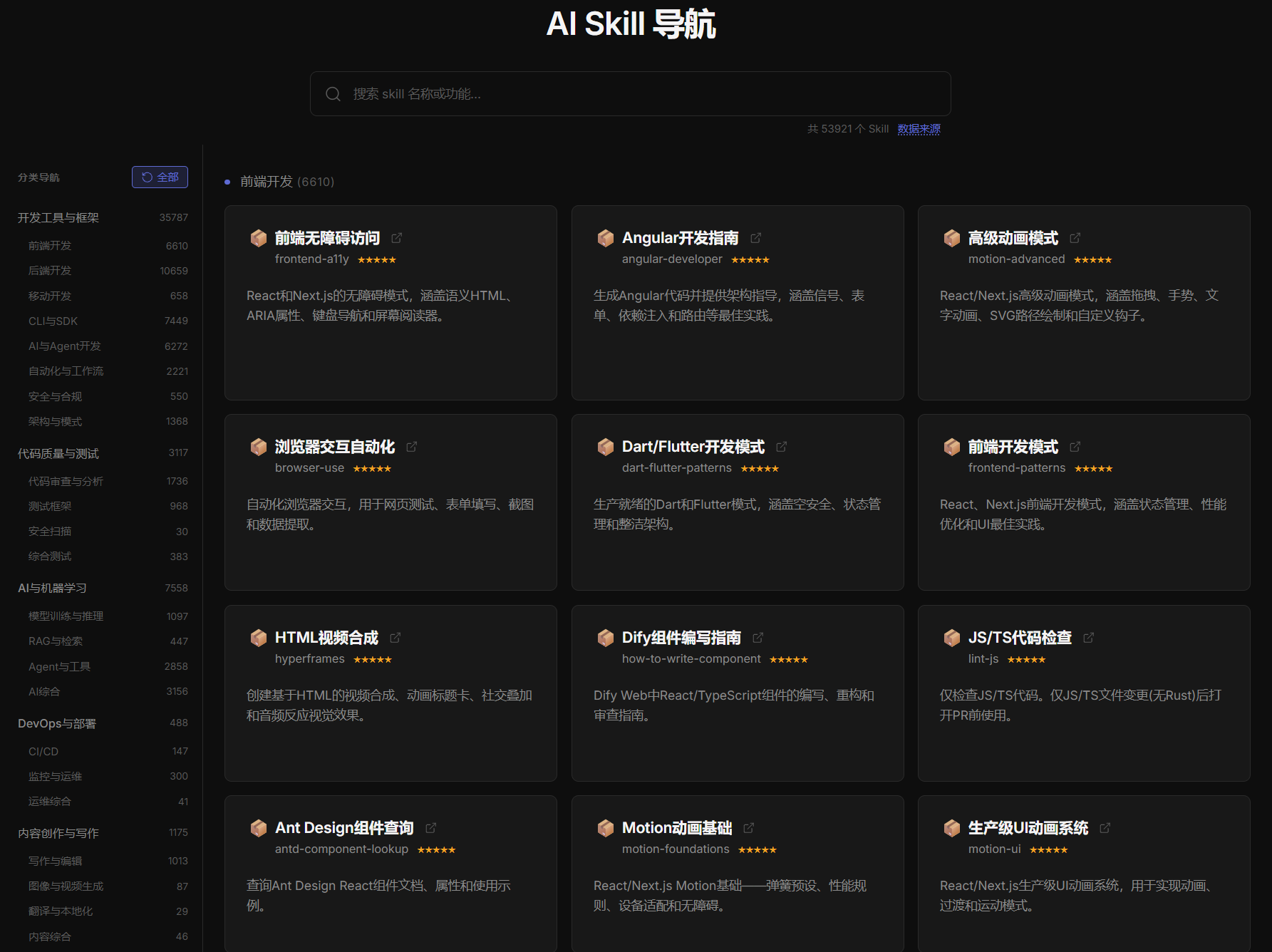AI Skill导航